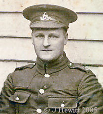 Lewis Brookes of the Royal Warwickshires Battalion