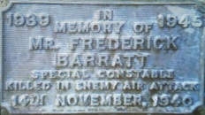 Frederick Barratt epitaph