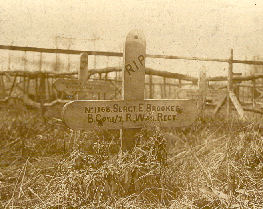 Grave of Sergeant Edward Brookes in La Plus Douve Farm Cemetery
