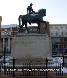 Photo of Lady Godiva's statue, Broadgate, Coventry.